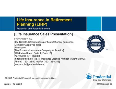 prudential life insurance compliance sales reps